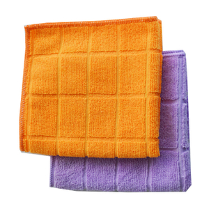80% Poliester 20% Poliamida Berwarna-warni Microfiber Dapur Tuala Tuala Pembersih Kereta